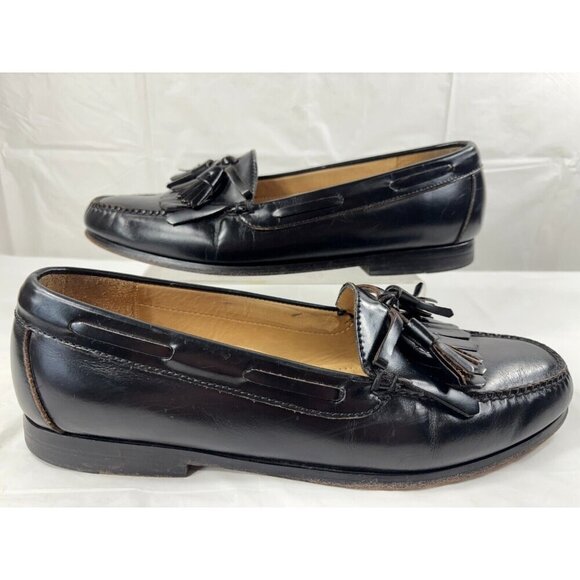 Cole Haan Men's Pinch Tassel Loafer Size 11.5 D Slip On Dress Shoe Black Leather - Picture 7 of 12